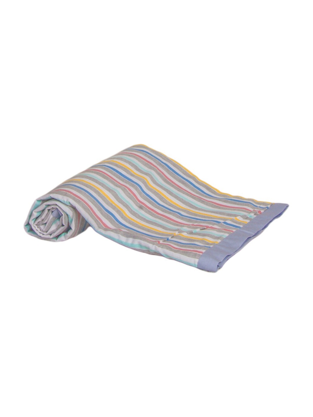 

Enfance Multicoloured Striped Mild Winter 300 GSM Single Bed Dohar, Multi