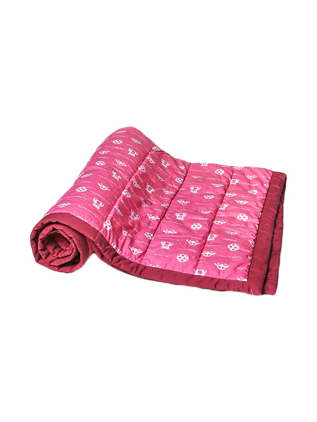 

Enfance Unisex Kids Pink & White 300 GSM Single Bed Mild Winter Quilt