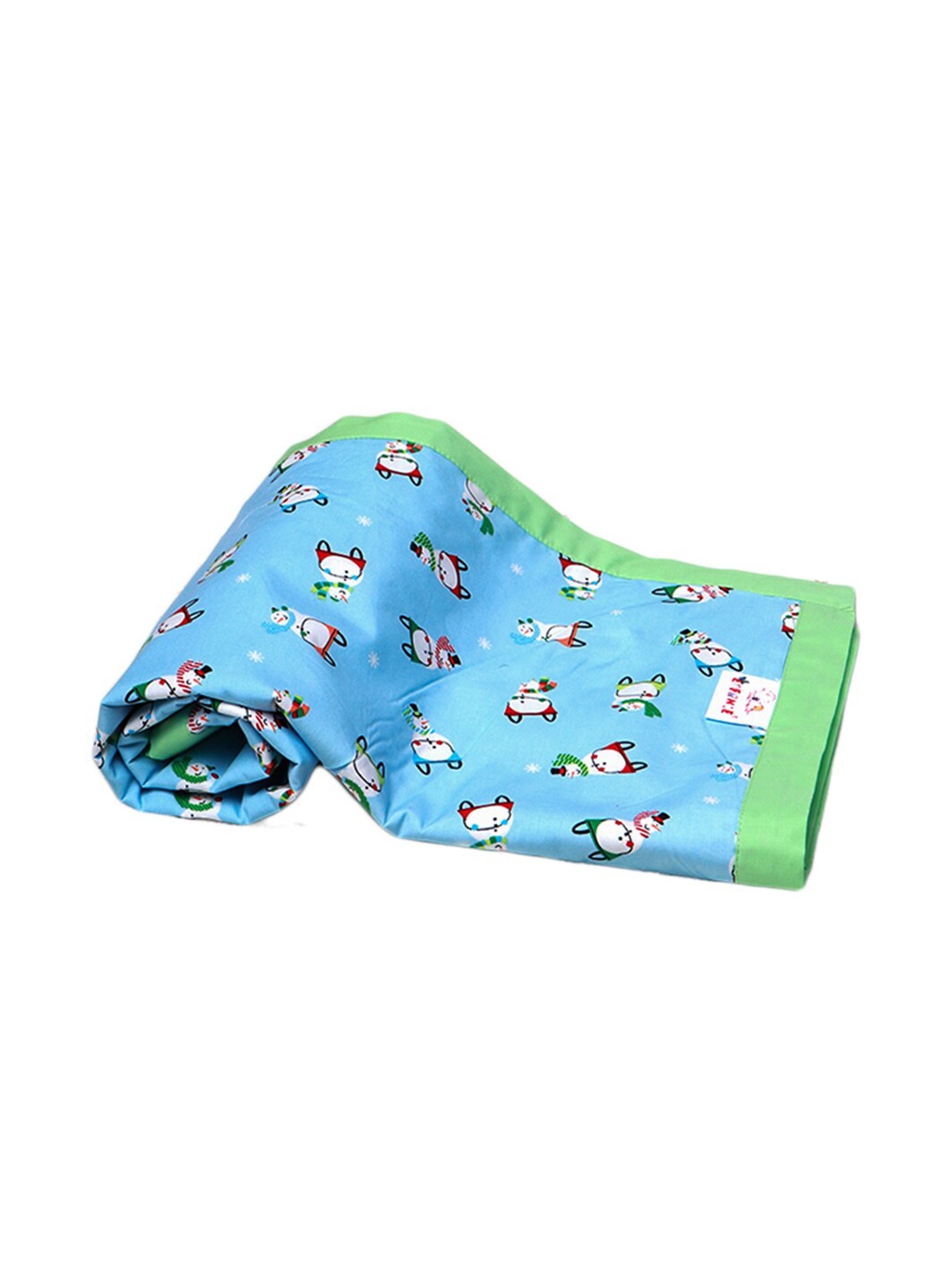 

Enfance Blue & Green Cartoon Characters Mild Winter 300 GSM Single Bed Kids Dohar