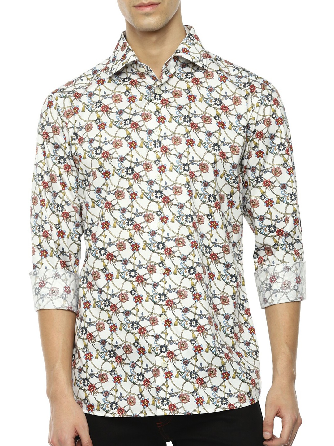 

Eton Men Multicoloured Floral Printed Casual Shirt, Multi