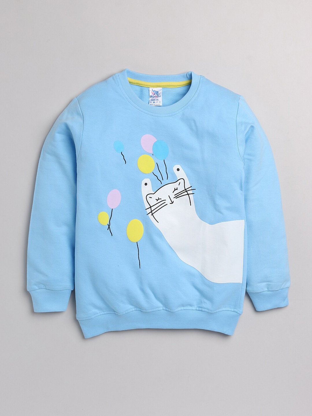 

Dear to Dad Girls Blue Printed Sweatshirt