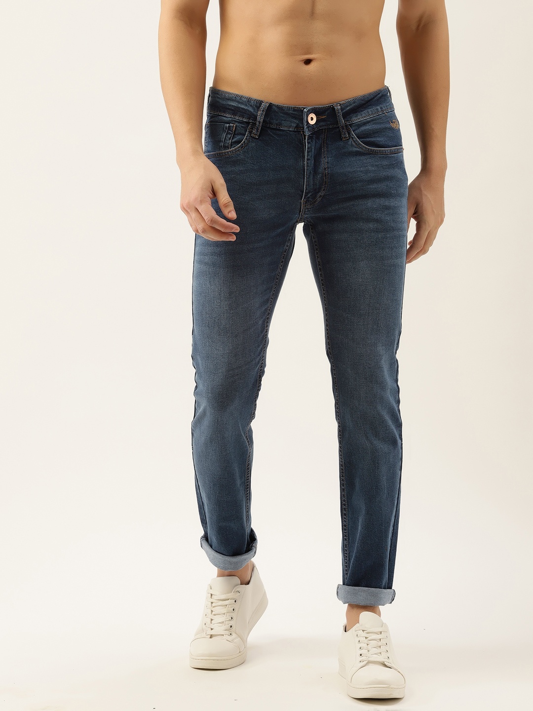 

Flying Machine Men Blue Jackson Skinny Fit Mid-Rise Light Fade Stretchable Jeans