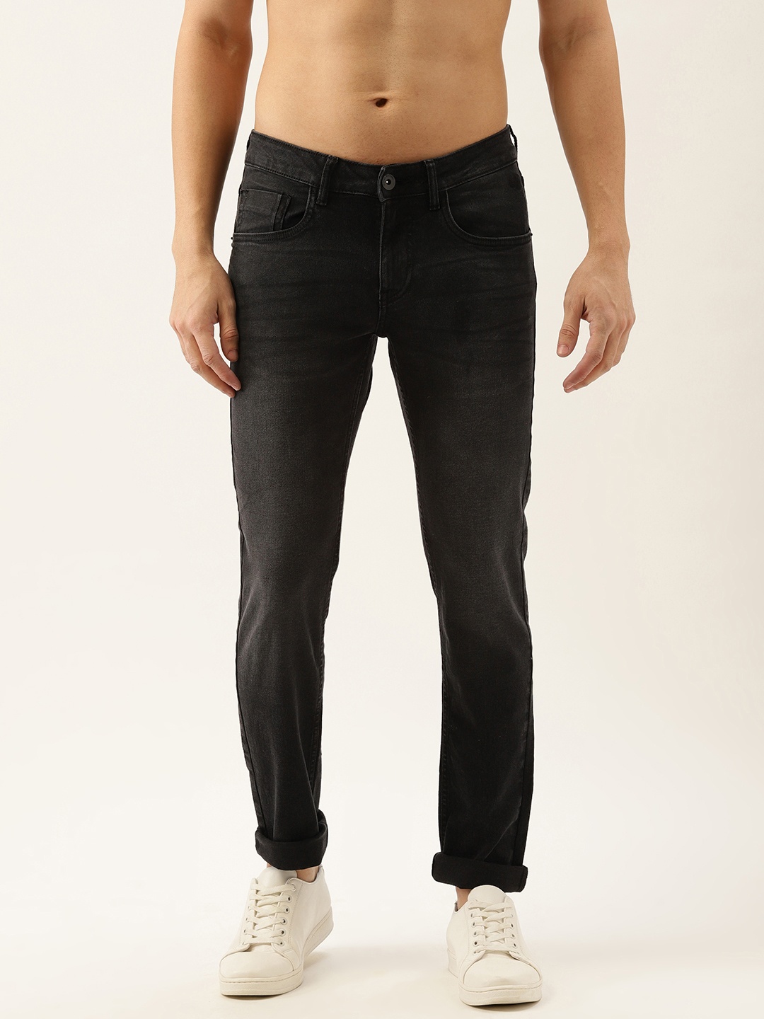 

Flying Machine Men Black Jackson Skinny Fit Low-Rise Cotton Stretchable Jeans