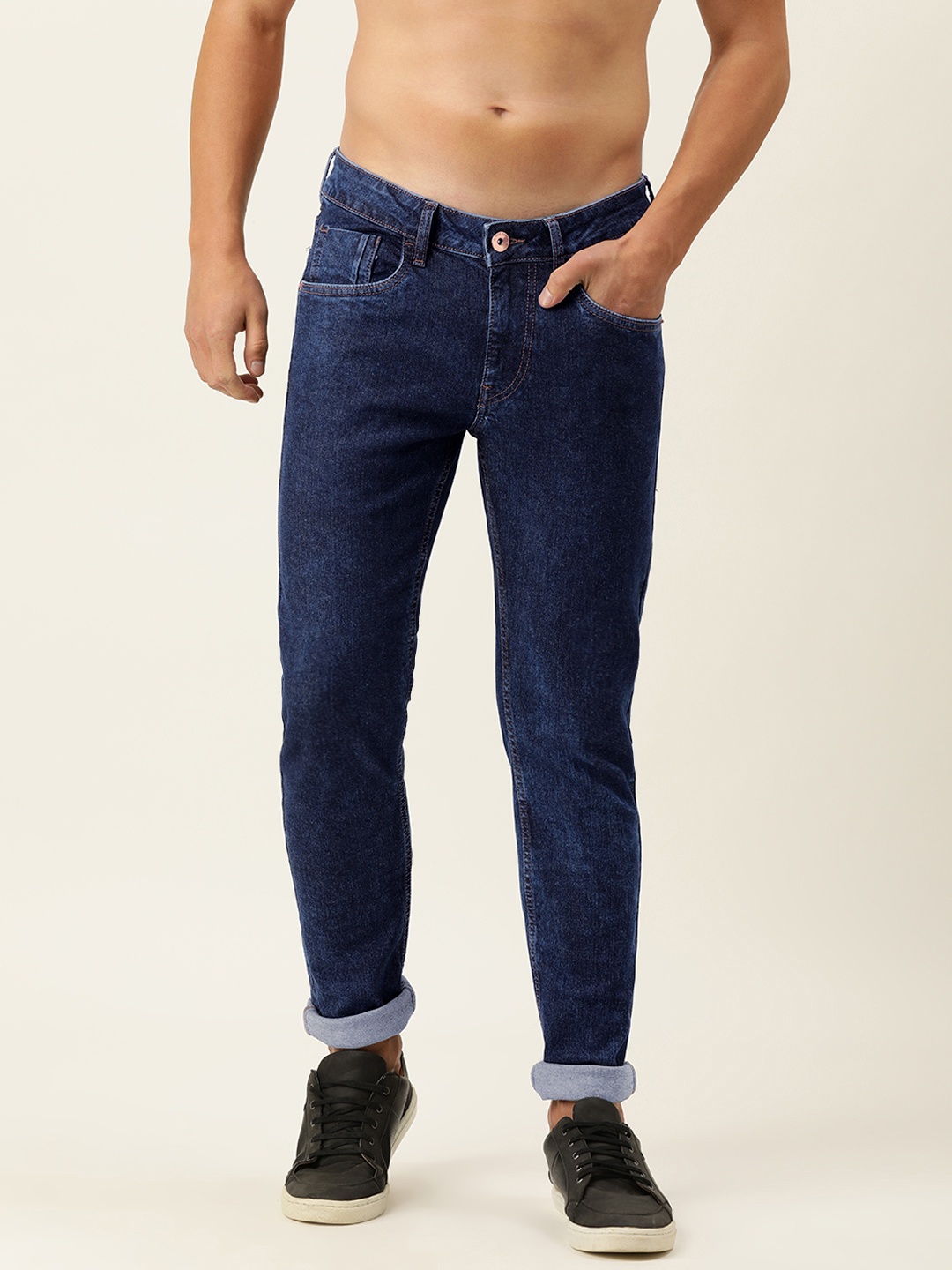 

Flying Machine Men Blue Jackson Slim Fit Low-Rise Stretchable Jeans