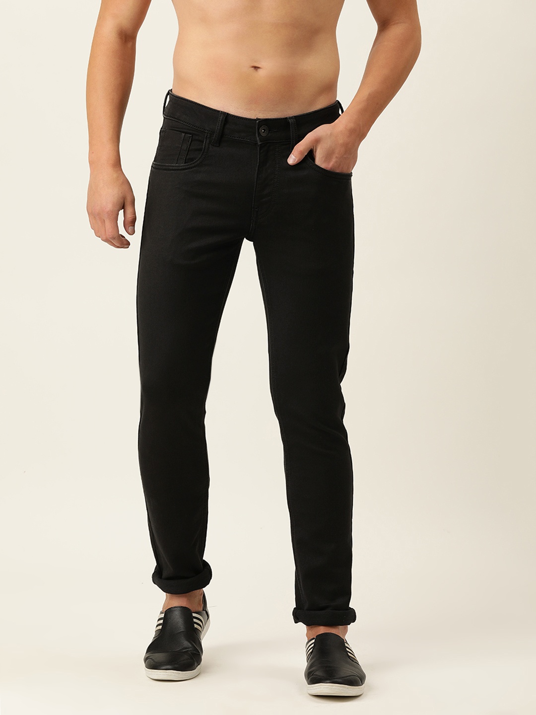 

Flying Machine Men Black Jackson Skinny Fit Low-Rise Stretchable Jeans