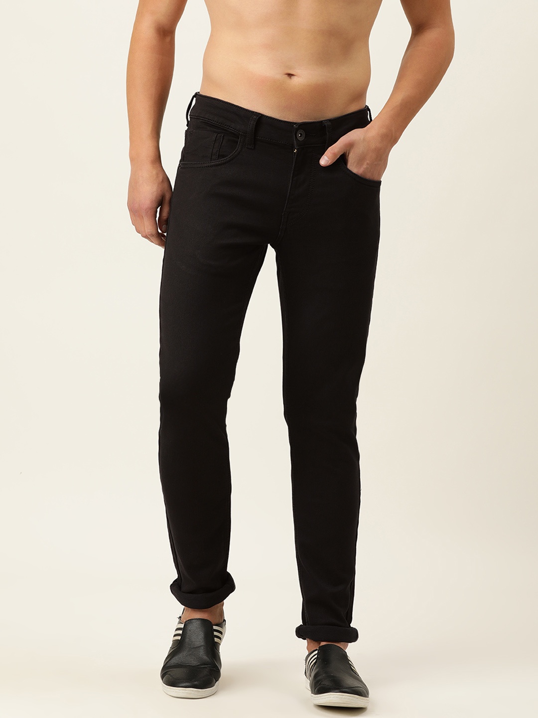 

Flying Machine Men Black Jackson Skinny Fit Low-Rise Stretchable Jeans