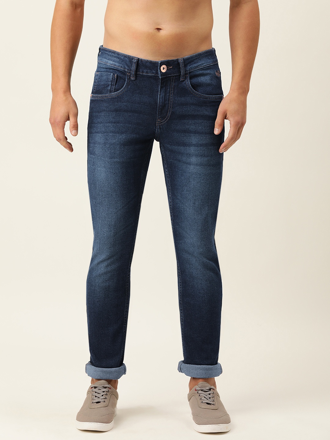 

Flying Machine Men Blue Jackson Slim Fit Low-Rise Light Fade Stretchable Jeans