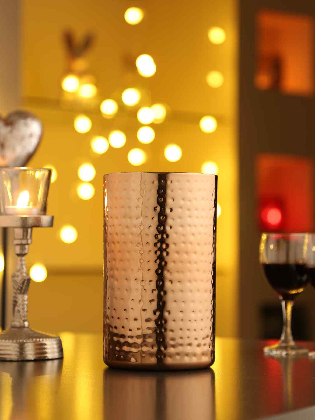 

Amoliconcepts Copper & Silver-Toned Stainless Steel Wine Cooler