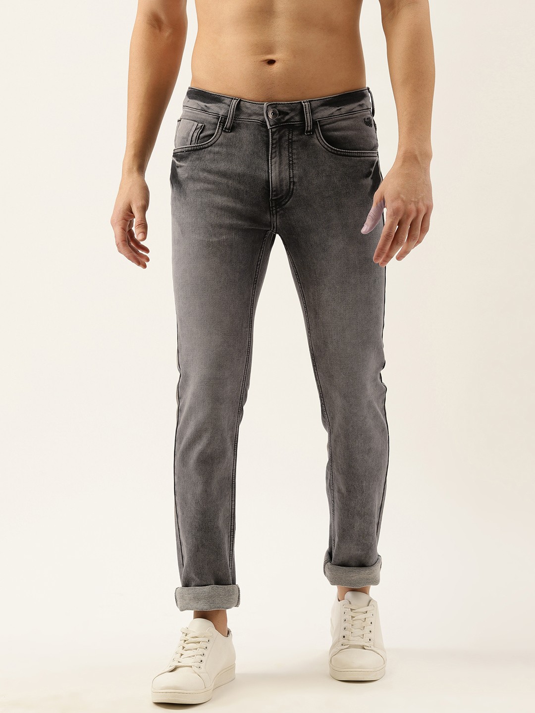 

Flying Machine Men Black Jackson Slim Fit Light Fade Cotton Stretchable Jeans
