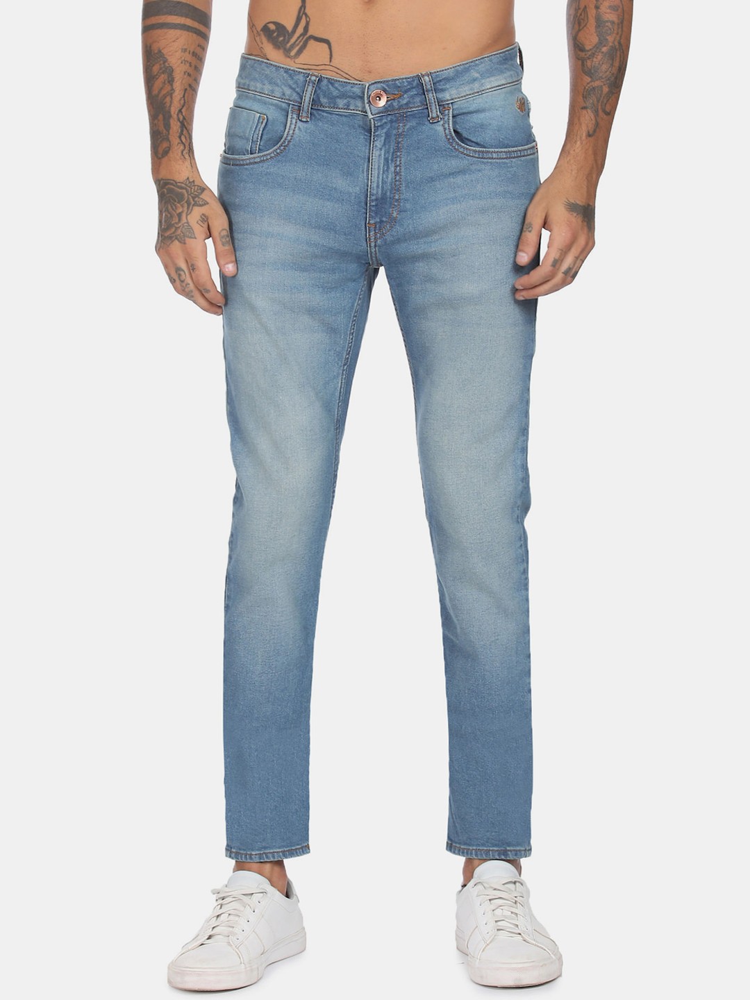 

Flying Machine Men Blue Jackson Slim Fit Heavy Fade Cotton Stretchable Jeans