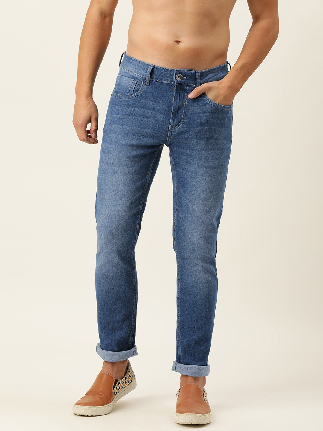 

Flying Machine Men Blue Jackson Slim Fit Light Fade Stretchable Jeans