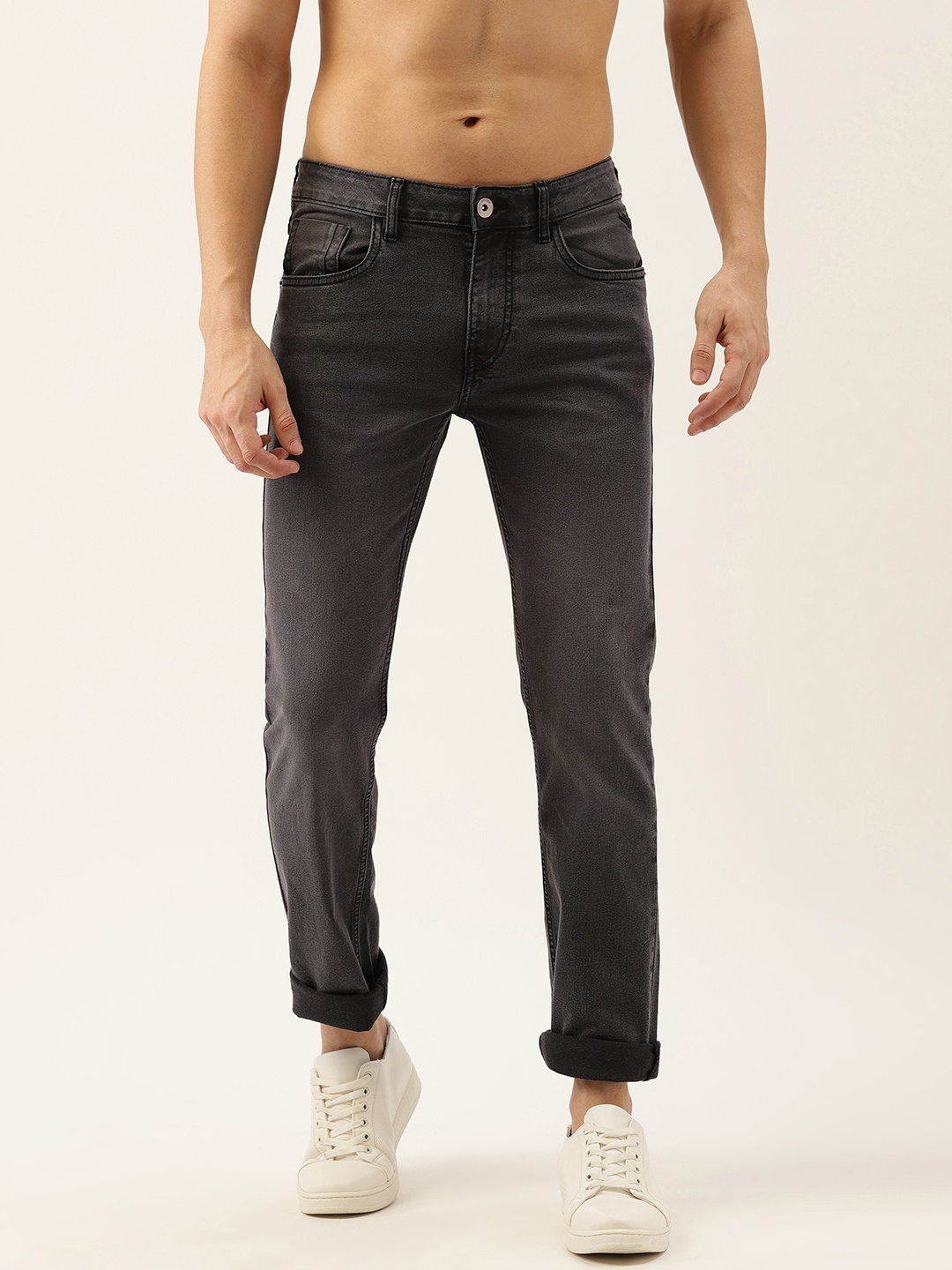 

Flying Machine Men Black Jackson Slim Fit Light Fade Cotton Stretchable Jeans