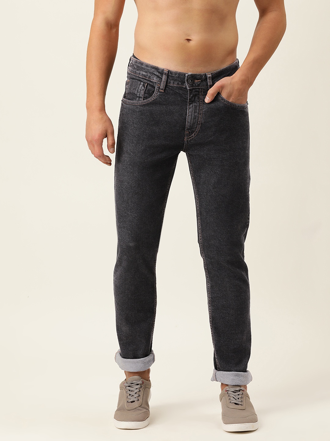 

Flying Machine Men Black Micheal Slim Fit Stretchable Jeans