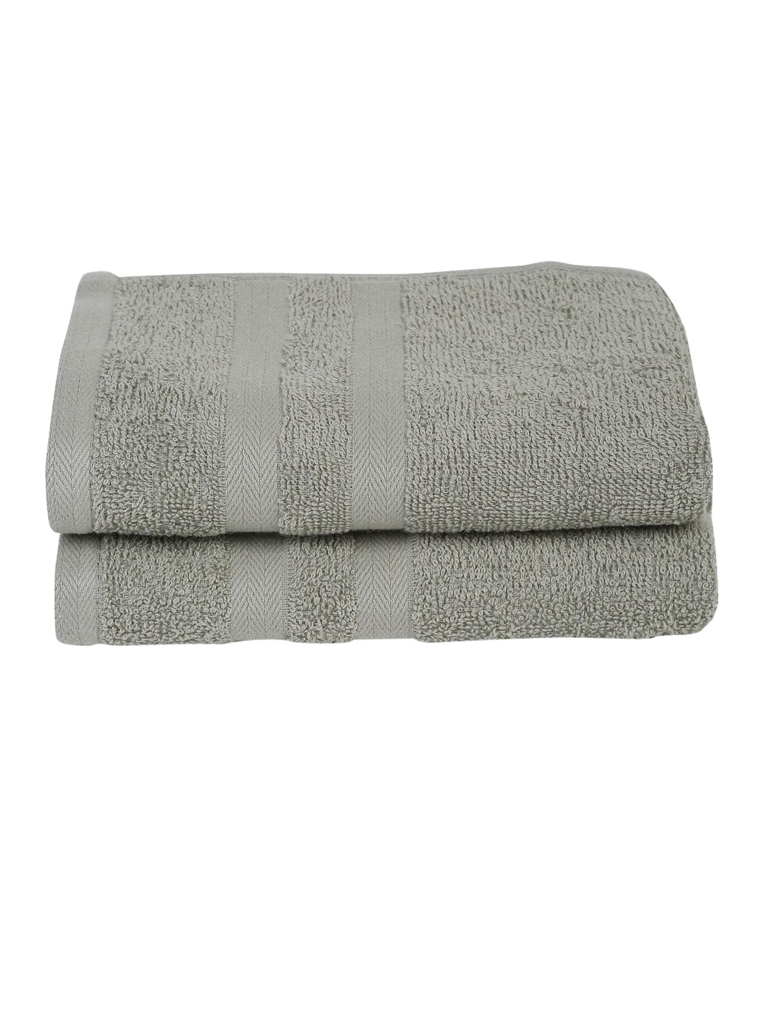 

Cantabil Set Of 2 Solid 400 GSM Pure Cotton Hand Towels, Green