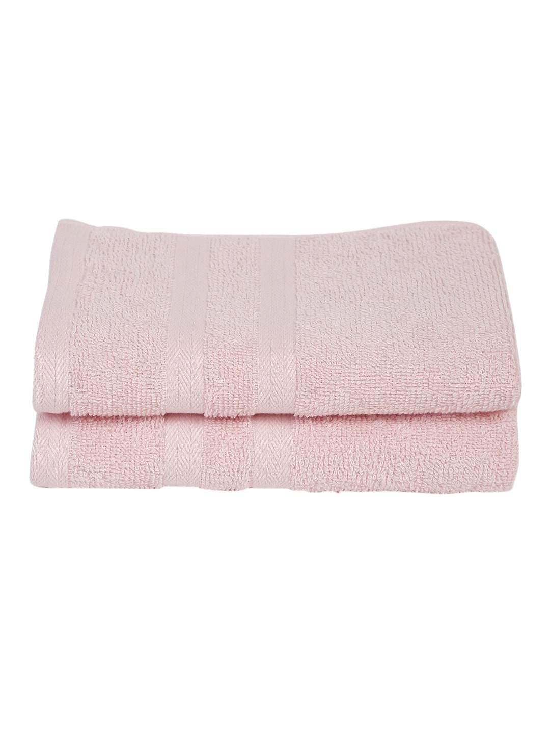 

Cantabil Set Of 2 Solid 400 GSM Pure Cotton Hand Towels, Pink