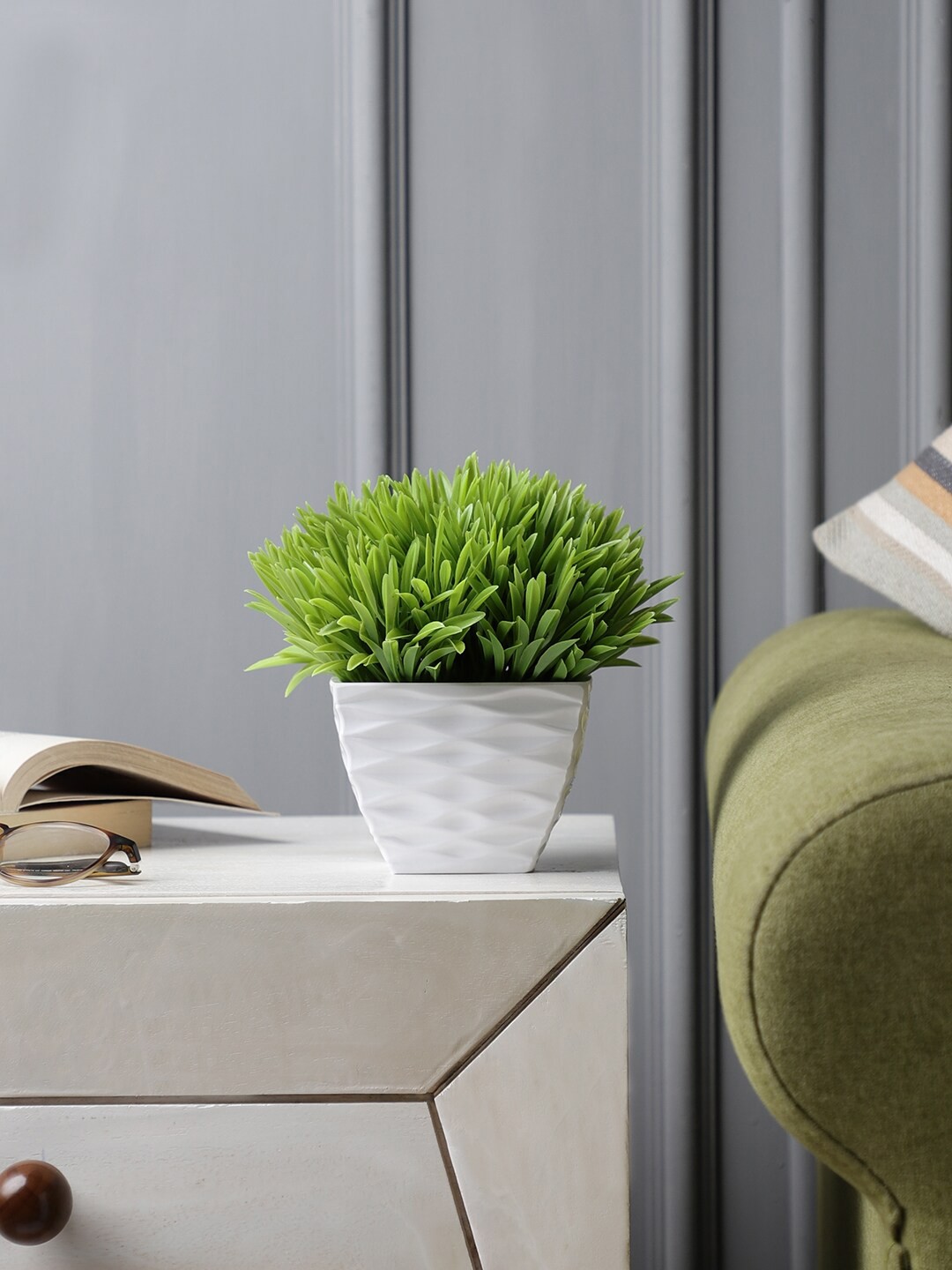 

FOLIYAJ Artificial Plant with Pot, Green