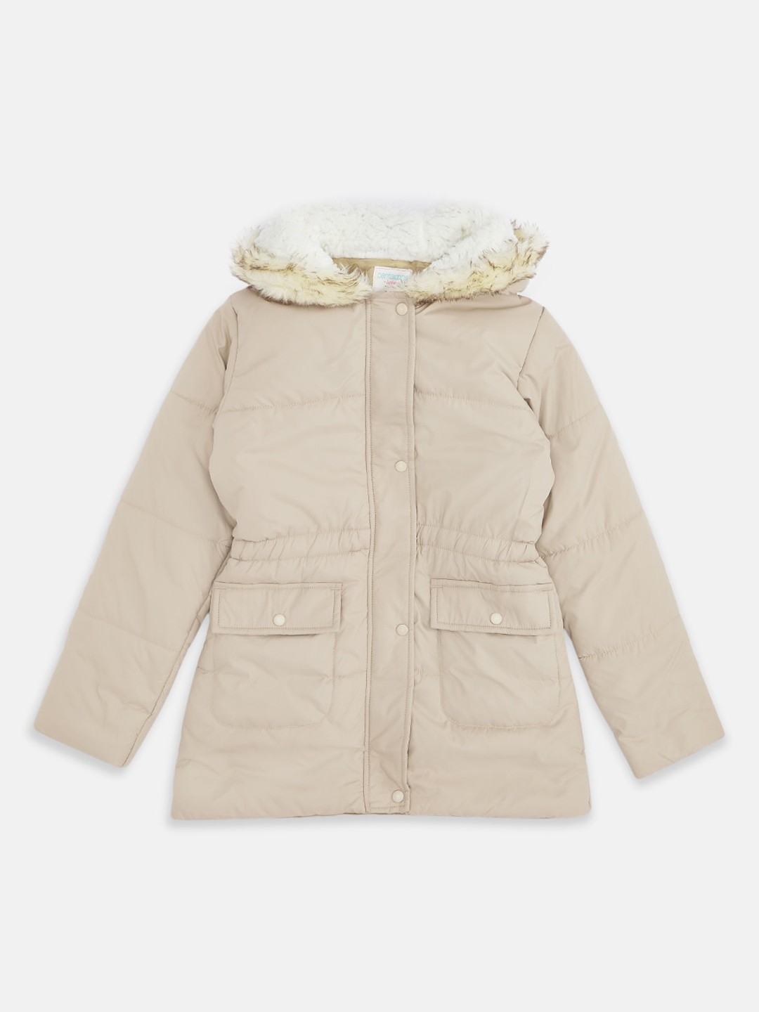 

Pantaloons Junior Girls Beige Parka Jacket
