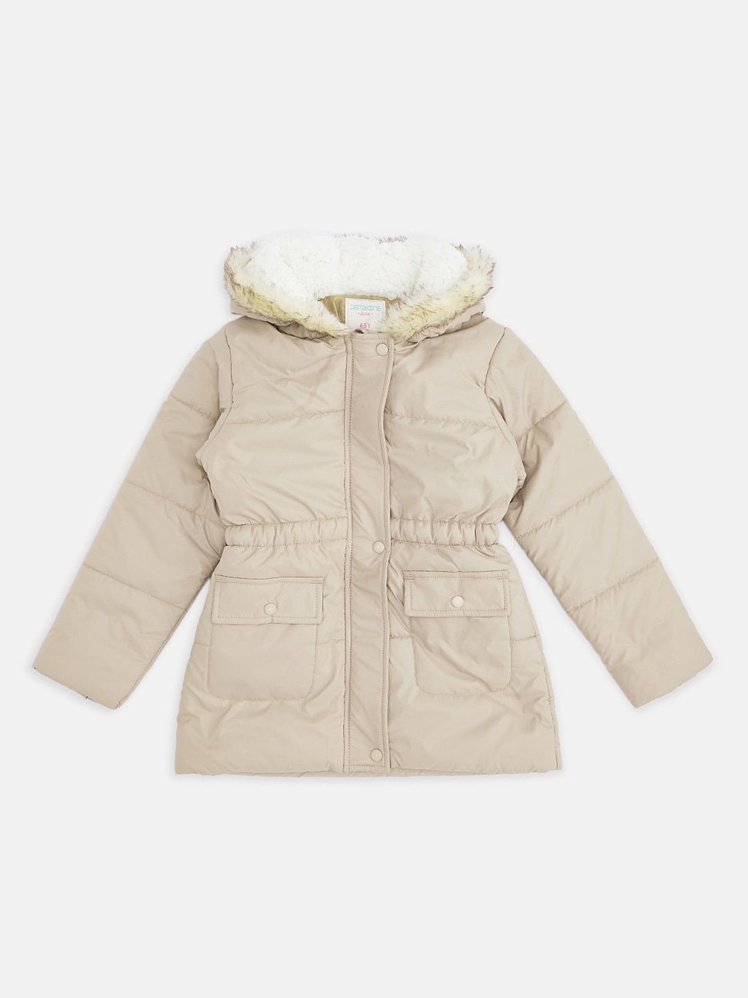 

Pantaloons Junior Girls Beige Parka Jacket