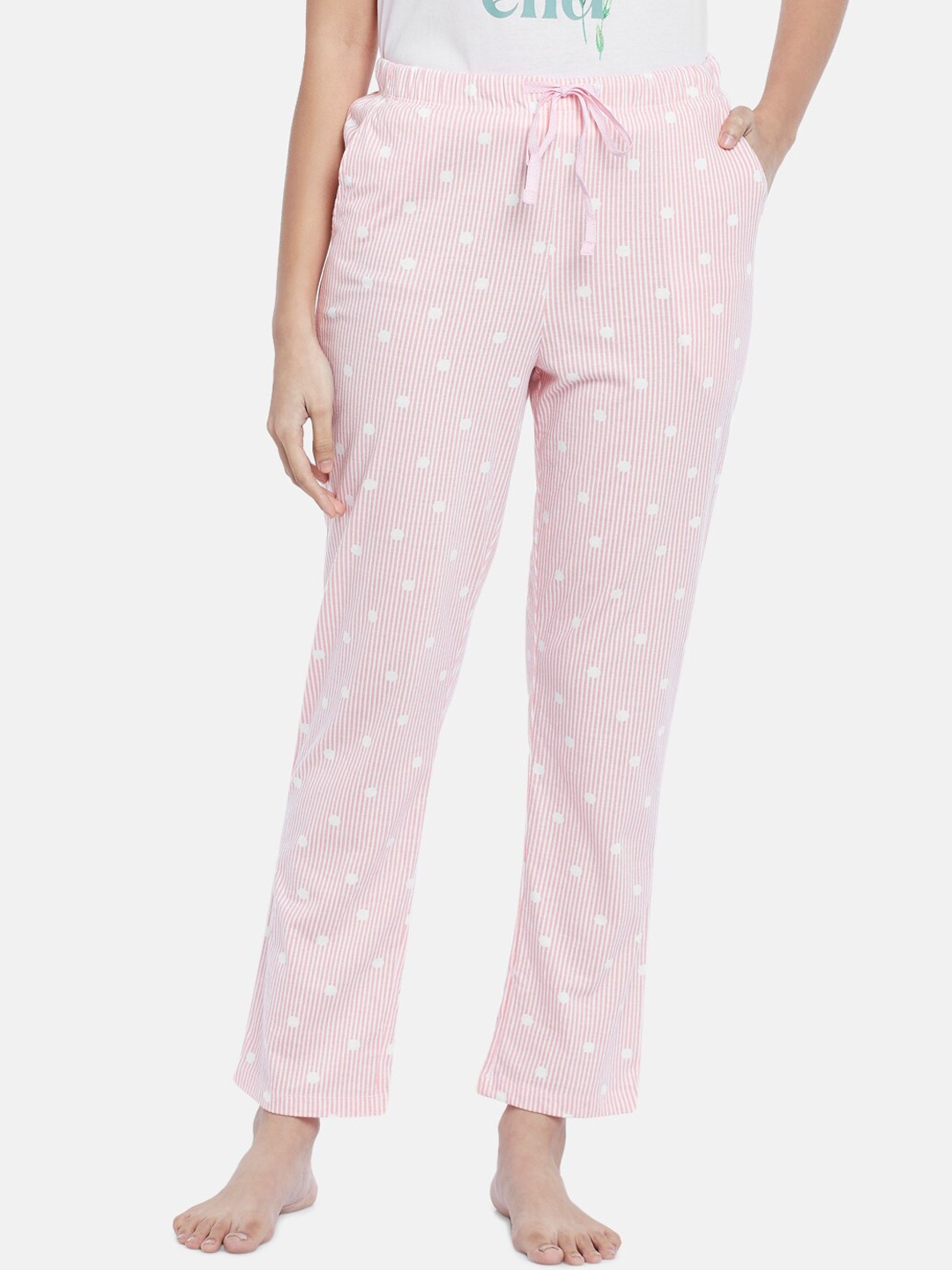 

Dreamz by Pantaloons Women Pink Printed Lounge Pants