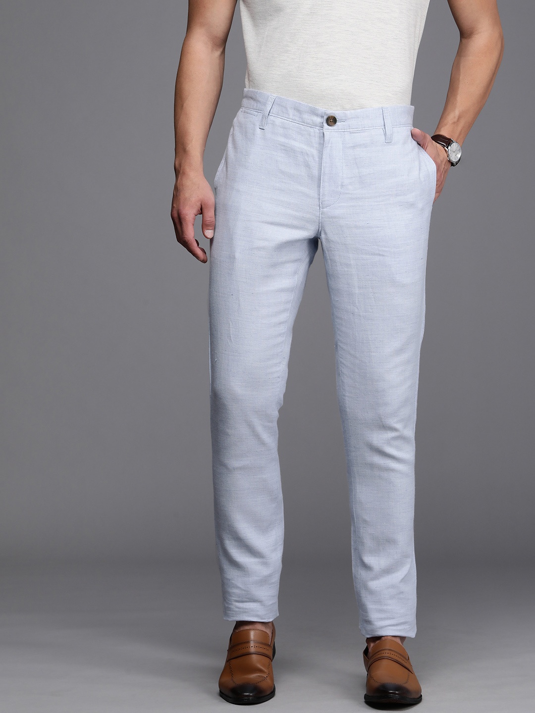 

SUITLTD Men Blue Slim Fit Chino Trousers