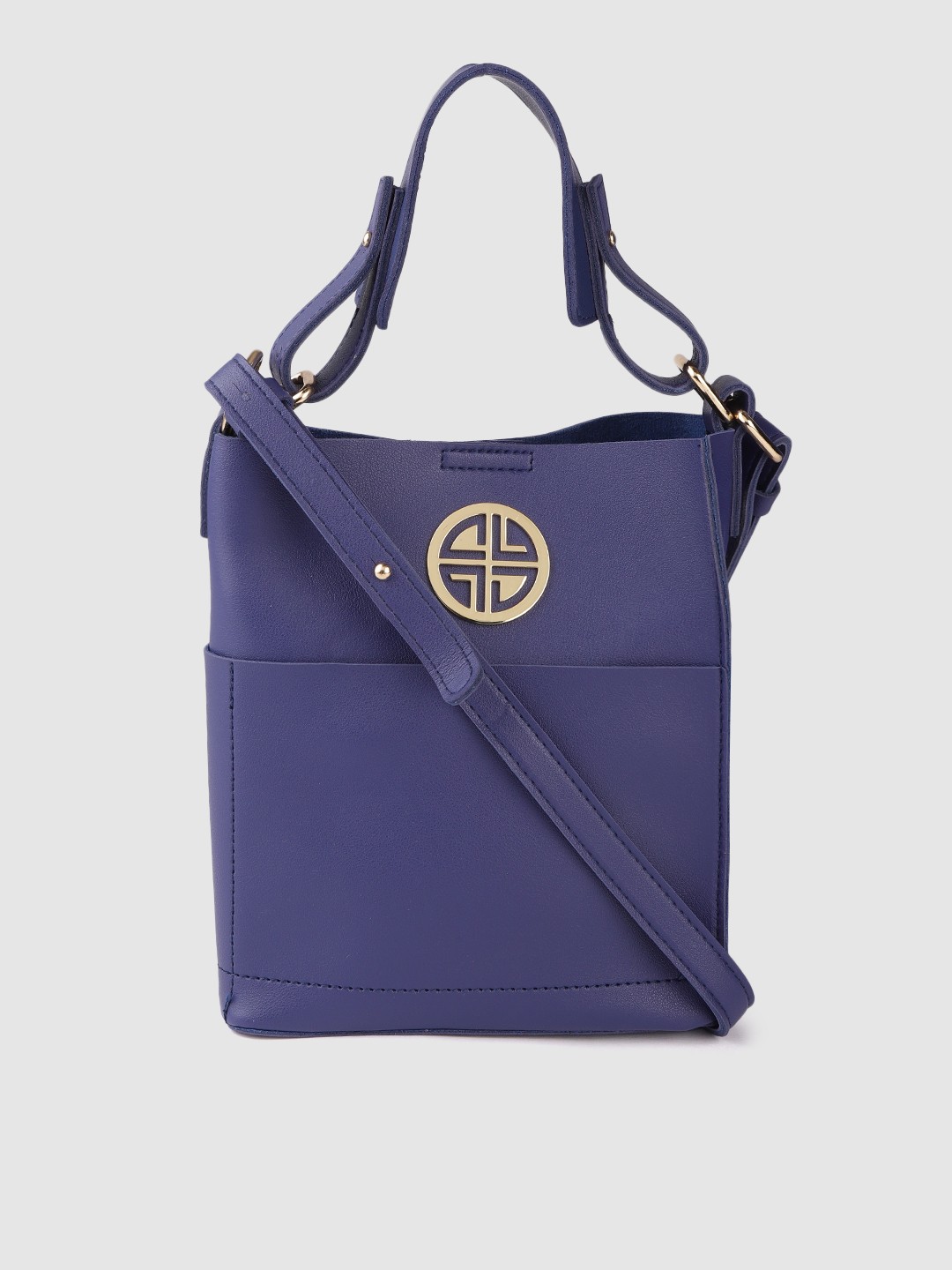

Carlton London Navy Blue Shopper Shoulder Bag