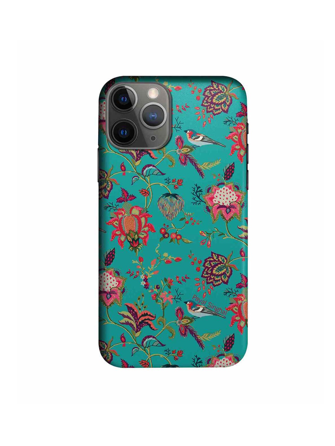 

CelfieDesign Teal Floral Printed iPhone 11 Pro Max Slim Case