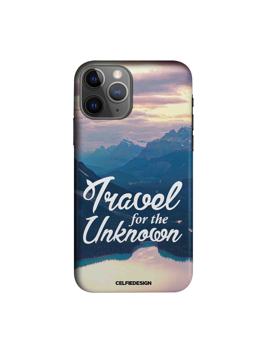 

CelfieDesign Blue & Multicoloured Travel For The Unknown Back Case for iPhone 11 Pro Max