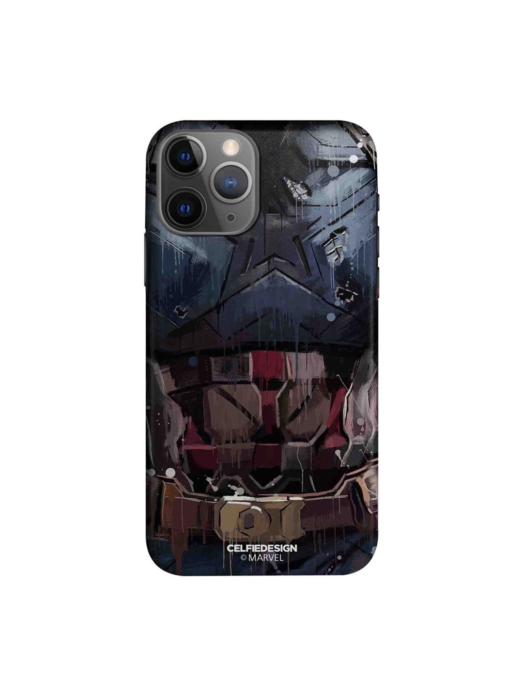 

CelfieDesign Grey & Blue Grunge Suit Steve Printed iPhone 11 Pro Max Back Case
