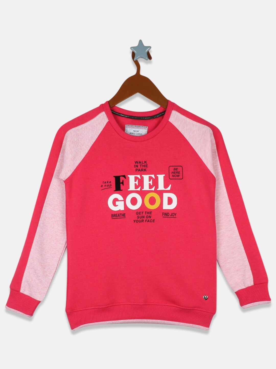 

Monte Carlo Girls Pink Printed Sweatshirt