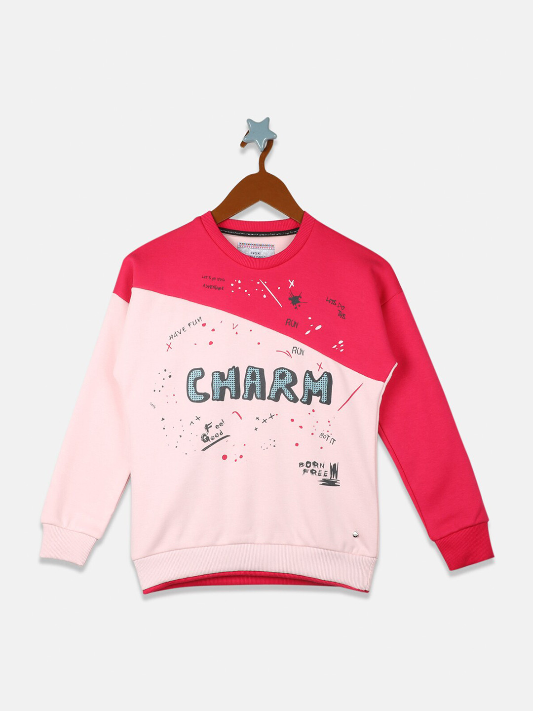 

Monte Carlo Girls Multicoloured Printed Sweatshirt, Multi