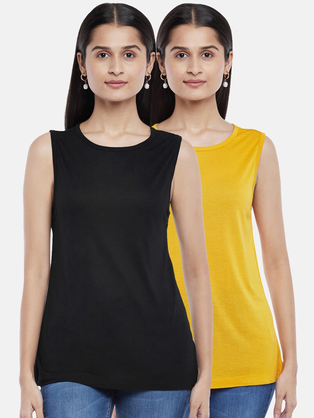 

People Women Pack Of 2 T-shirts, Black