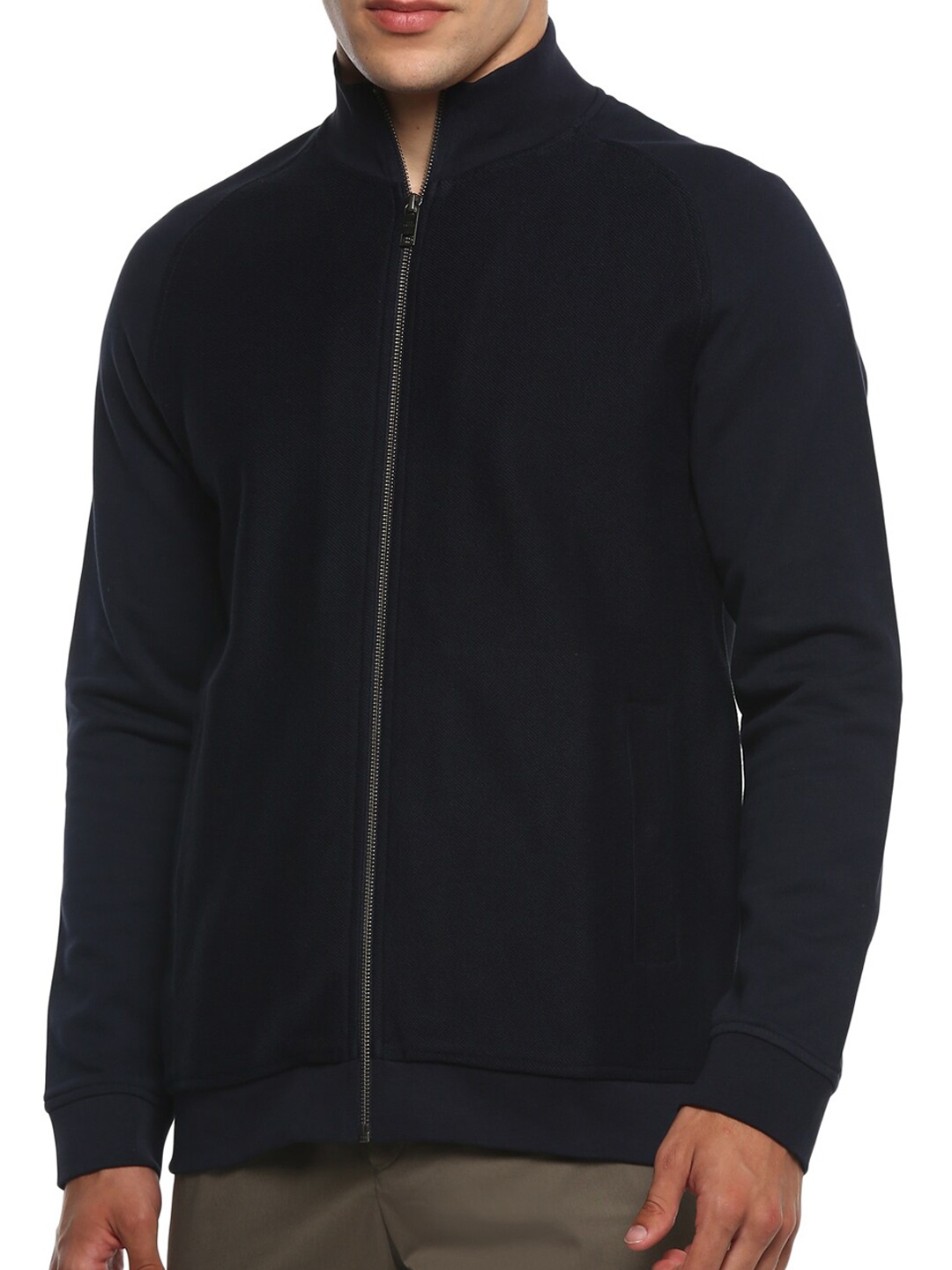 

Ted Baker Men Navy Blue Lightweight Longline Sporty Jacket