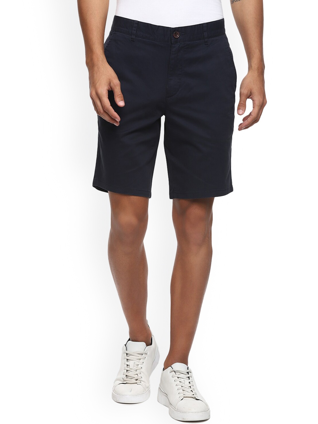 

Farah Men Navy Blue Cotton Shorts