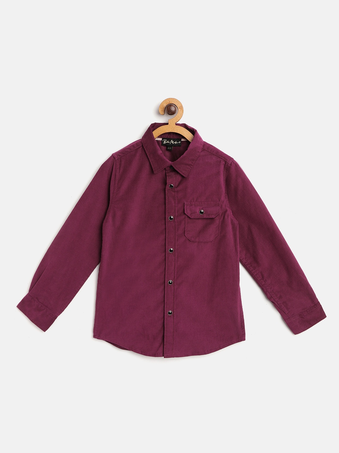 

Bella Moda Boys Magenta Standard Casual Shirt