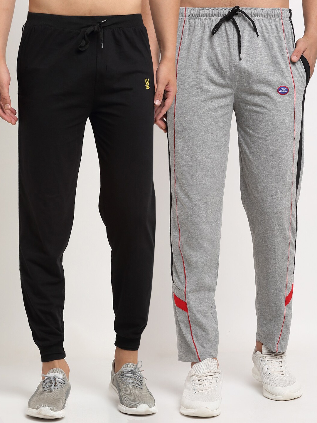 

MACK JONNEY Men Pack of 2 Solid Track pants, Grey