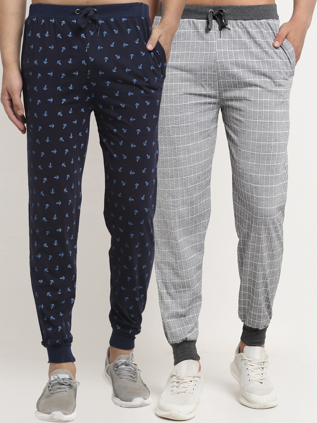 

VIMAL JONNEY Men Pack of 2 Track Pants, Grey