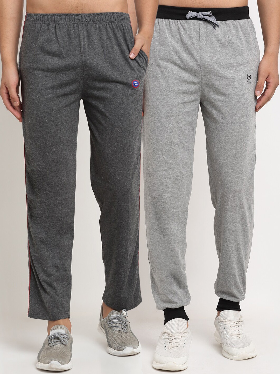 

MACK JONNEY Men Pack Of 2 Track Pants, Grey