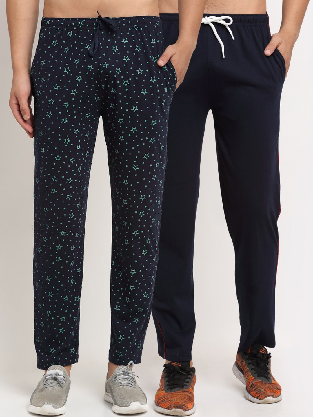 

MACK JONNEY Men Pack Of 2 Track Pants, Navy blue