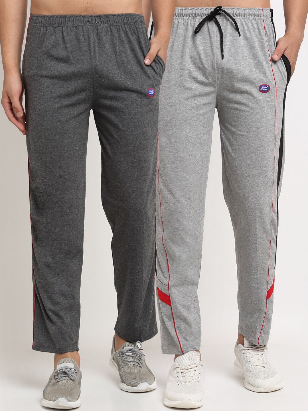 

MACK JONNEY Men Pack Of 2 Track Pants, Grey