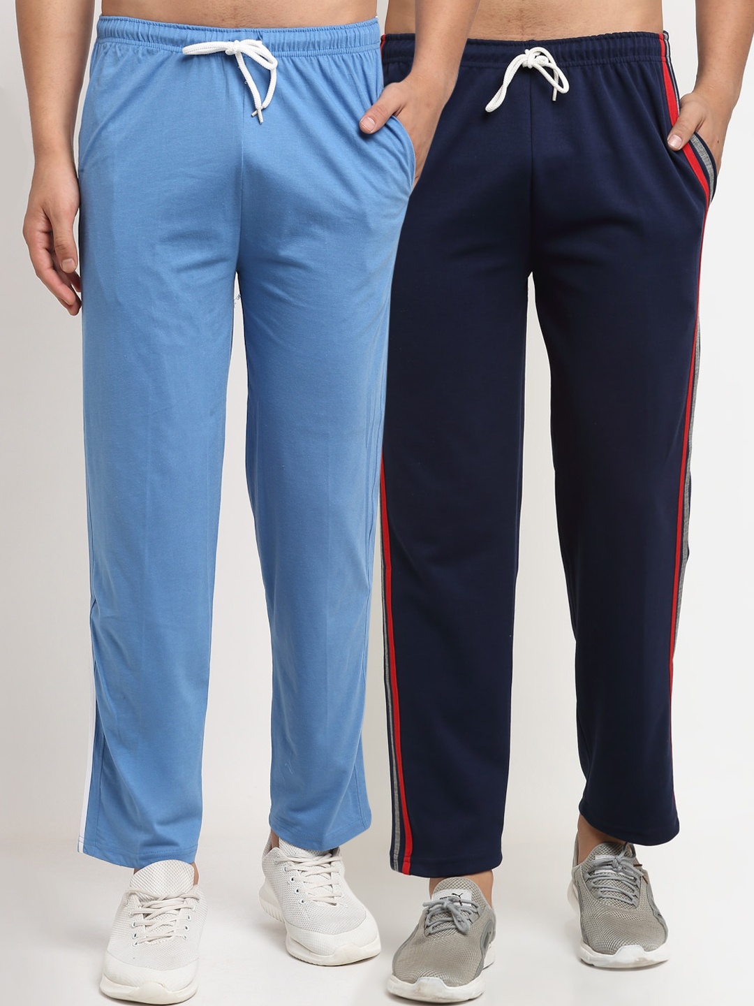 

VIMAL JONNEY Men Pack of 2 Track Pants, Navy blue