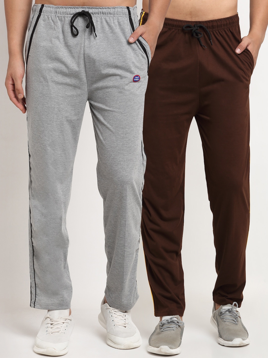

VIMAL JONNEY Men Pack Of 2 Track Pants, Grey