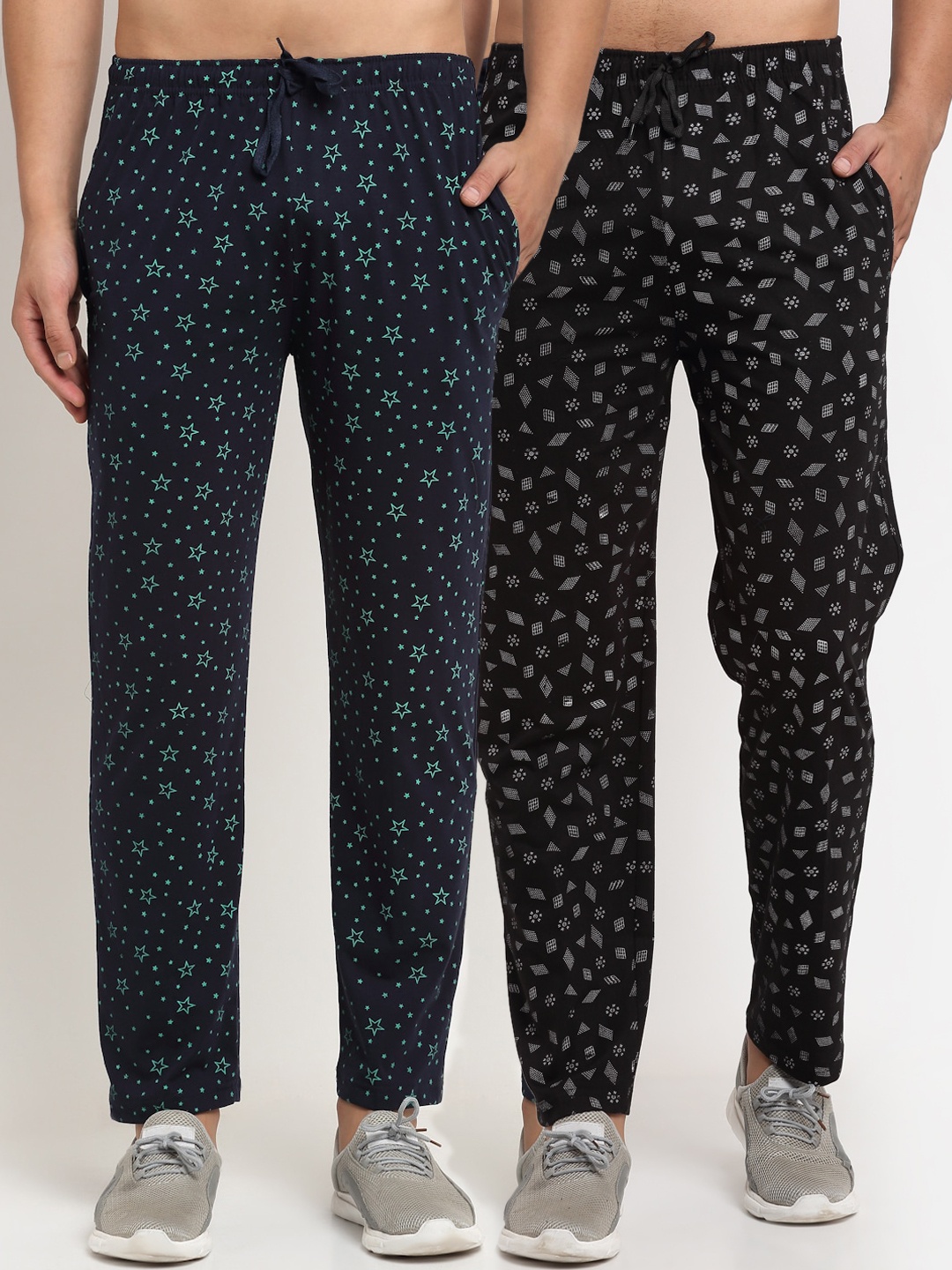 

MACK JONNEY Men Pack Of 2 Track Pants, Navy blue