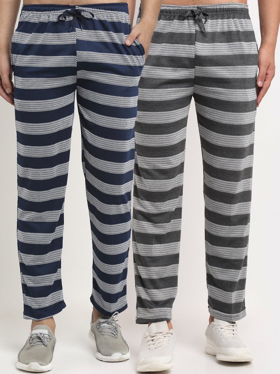 

VIMAL JONNEY Men Pack Of 2 Track Pants, Grey