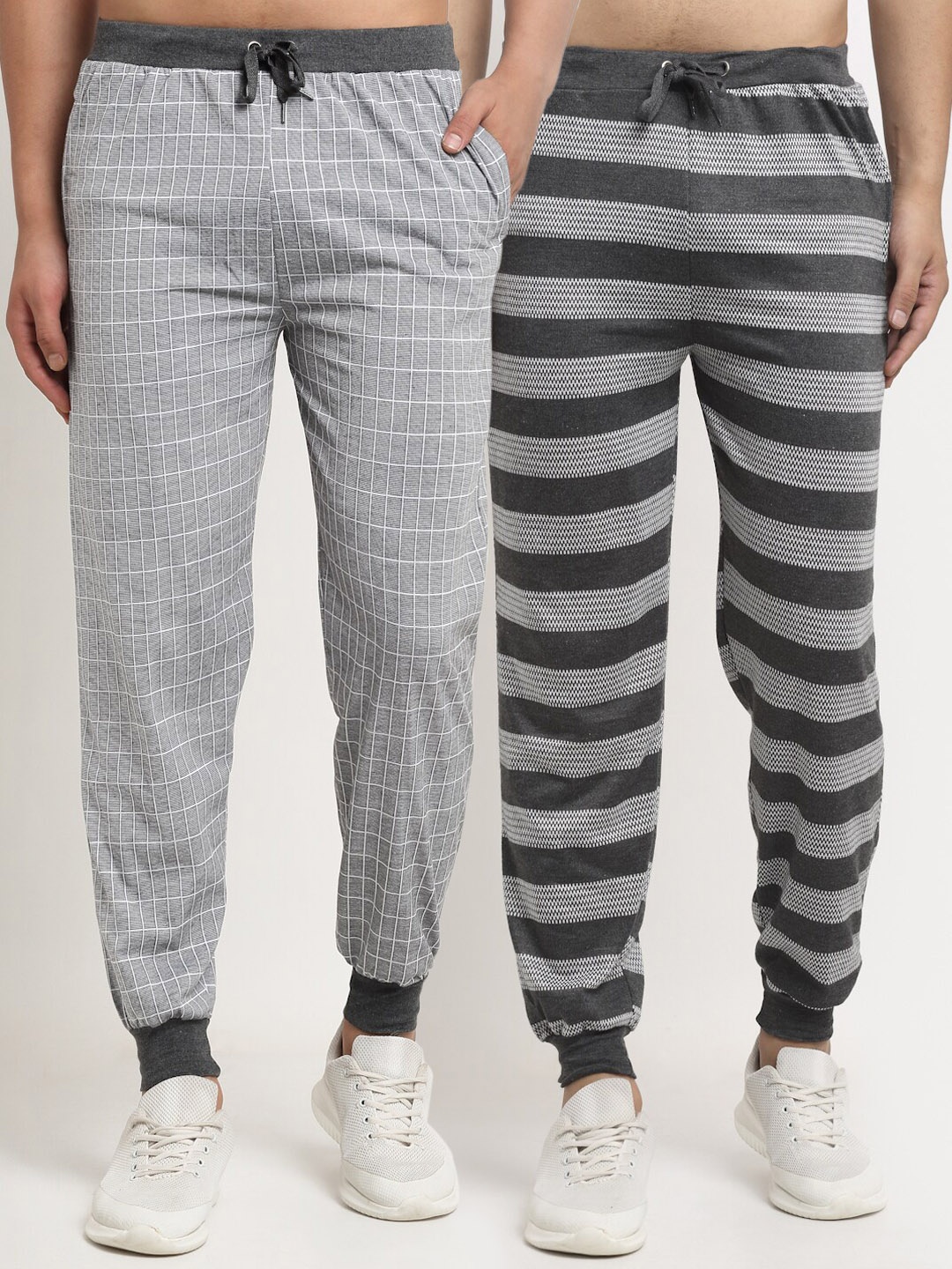 

VIMAL JONNEY Men Pack Of 2 Joggers, Grey