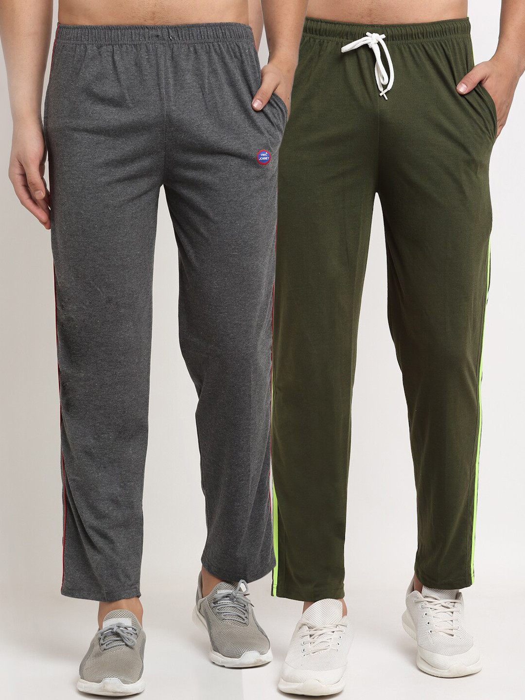 

VIMAL JONNEY Men Pack Of 2 Track Pants, Grey