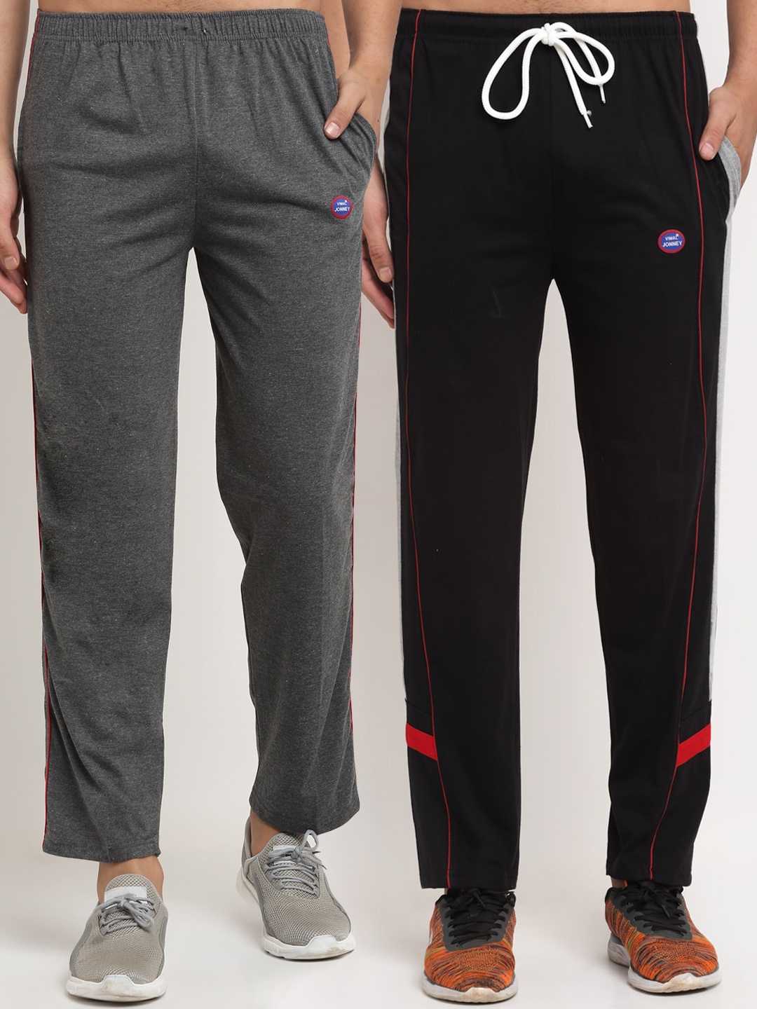 

MACK JONNEY Men Pack Of 2 Track Pants, Grey