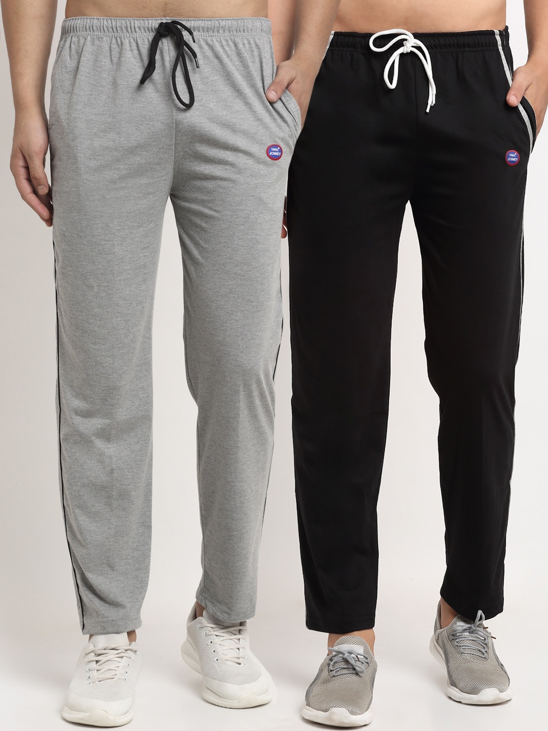 

MACK JONNEY Men Pack Of 2 Track Pants, Grey