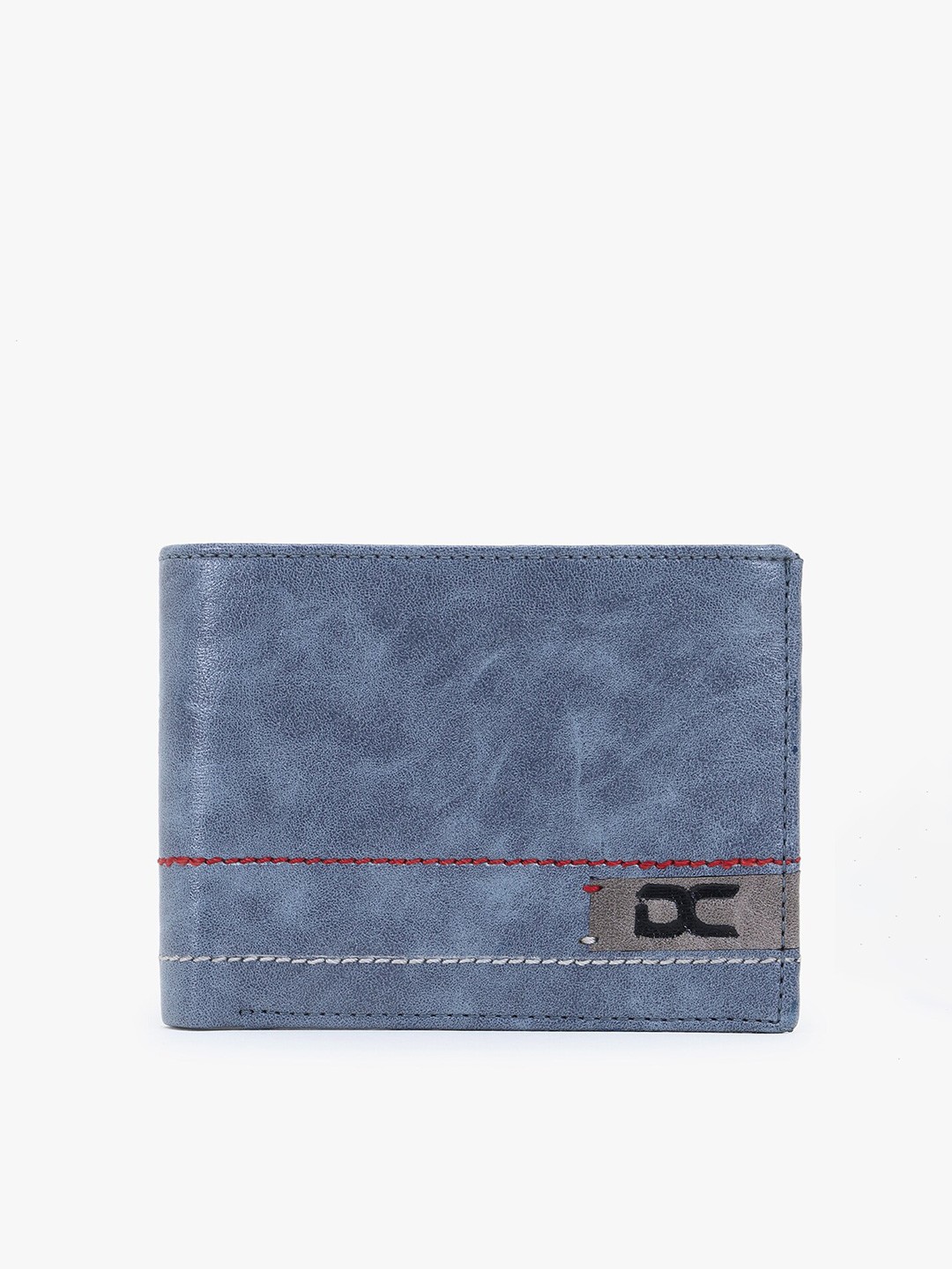 

Dezire Crafts Men Blue Textured Two Fold Wallet