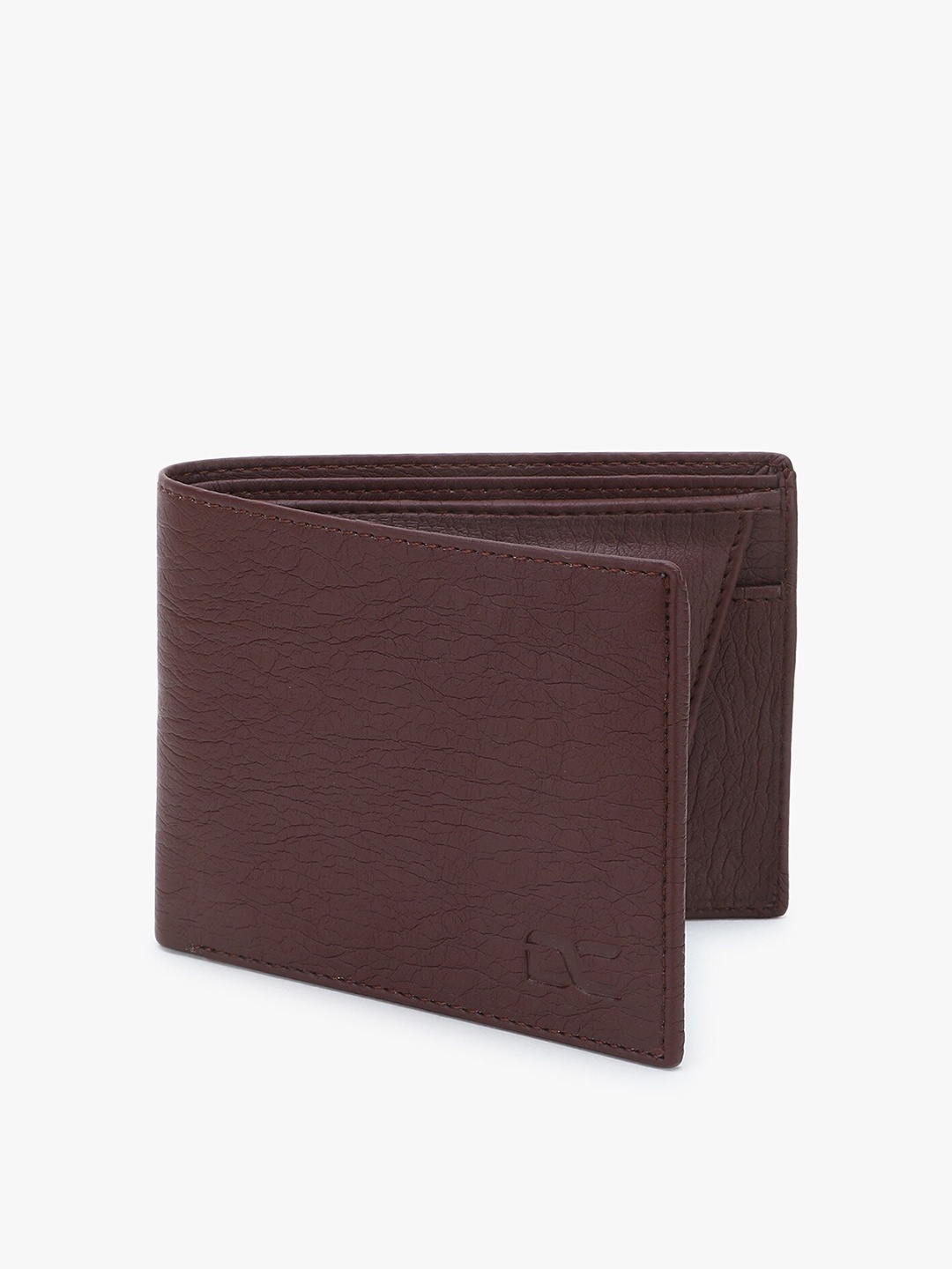 

Dezire Crafts Men Maroon Textured Two Fold Wallet