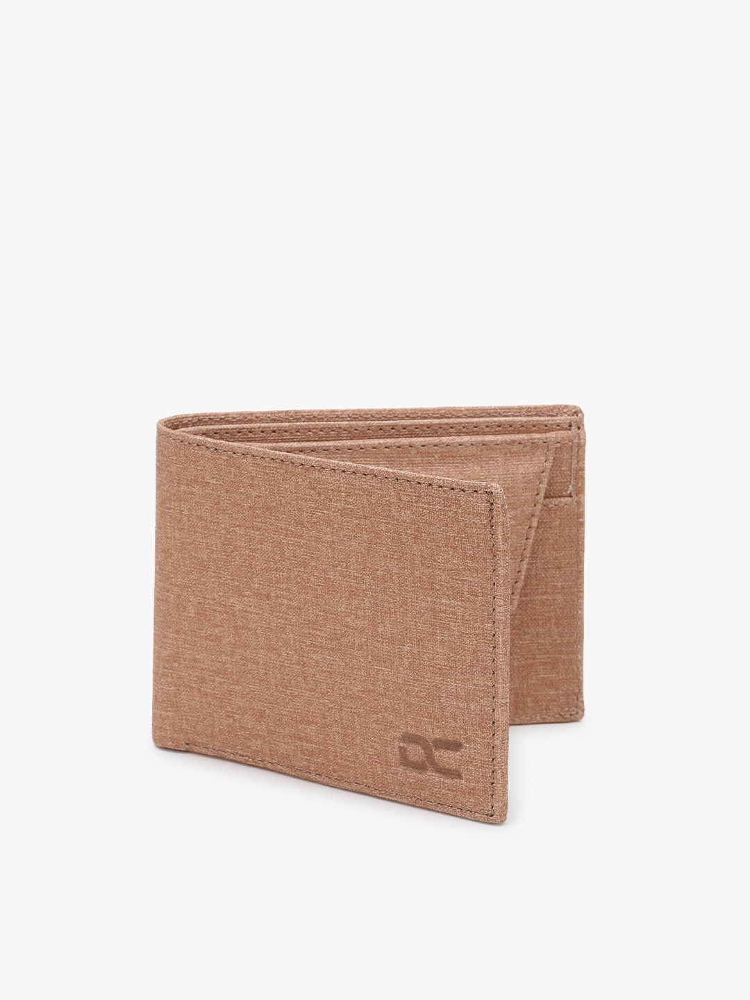 

Dezire Crafts Men Peach-Coloured Textured PU Two Fold Wallet